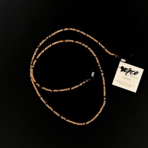 Brillenkette Arco-Jewelry-Cocosnuss-Perlen