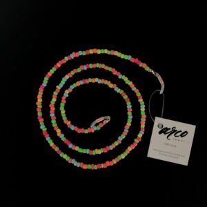 Brillenkette Arco-Jewelry-Glasperlen-Regenbogen
