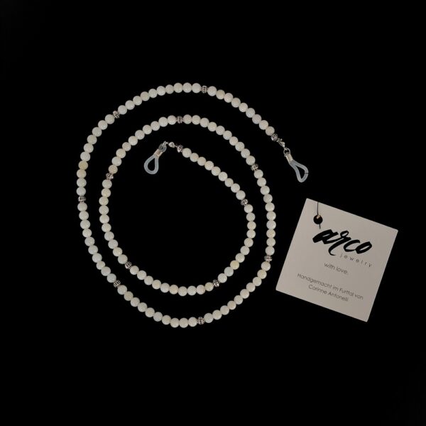 Brillenkette Arco-Jewelry-Muschel-Perlen.j