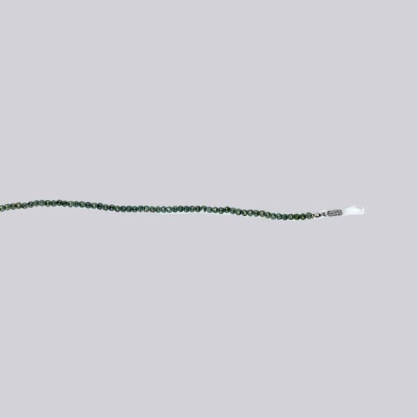 Arco Jewelery Brillenkette Glasperlen Grün Grau