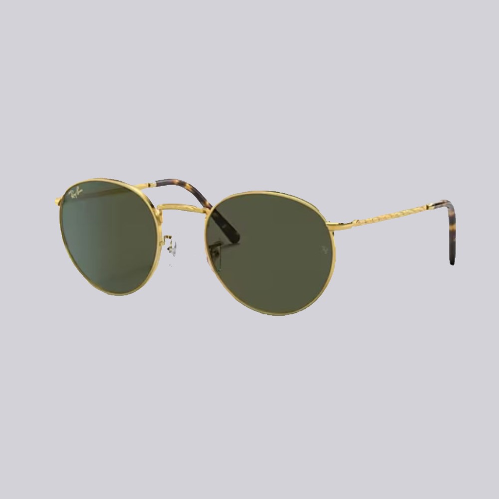 RayBan Sun New Round RB3637_919631 Gold_Green_5021