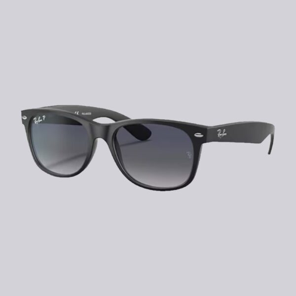 RayBan Sun New Wayfarer Classic RB2132_601S78 Matt Black_BlueGrey_5218