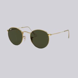 RayBan Sun Round Metal RB3447_001 Gold_Green_5021
