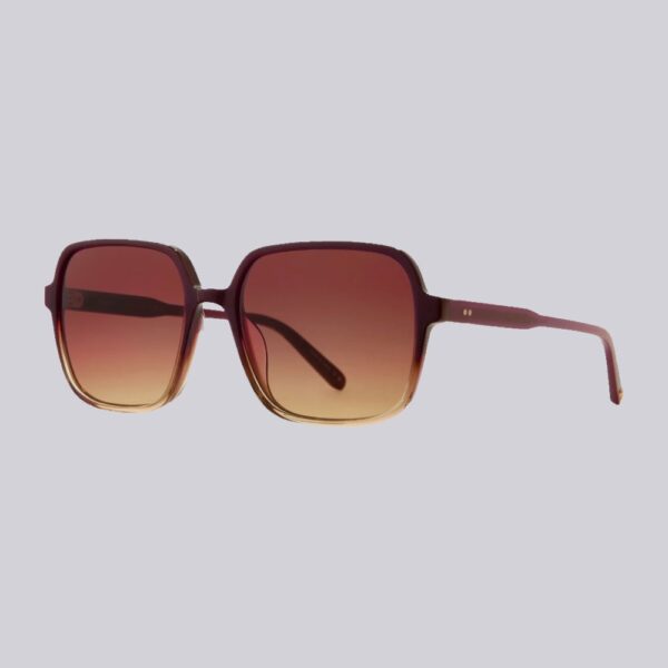 Garrett Leight Sun Agnes_CF Crimson Fade_Amaretto Gradient_5419