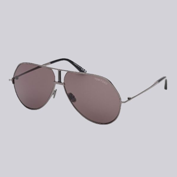 Tom Ford Sun Rickie TF1281_08A Glänzend Gunmetal_Grey_6310
