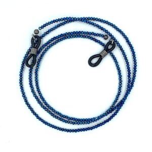 tüüfblick Alpkollektion Messmer_fein_Glasschliffperlen_Metaliic Blau
